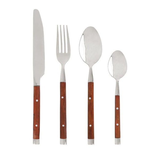 Wooden Rivet 24pc Cutlery Set - Distinctly Living