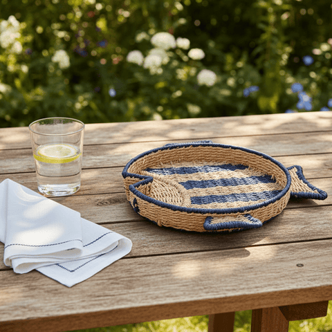 Woven Stripey Fish Tray - Distinctly Living