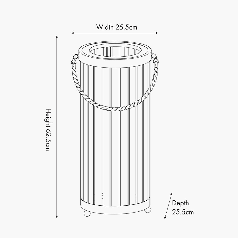 XL August Lantern - Grey Wash or Natural - Distinctly Living