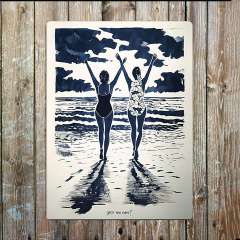 Yes We Can - Swimmers Metal Sign - Distinctly Living