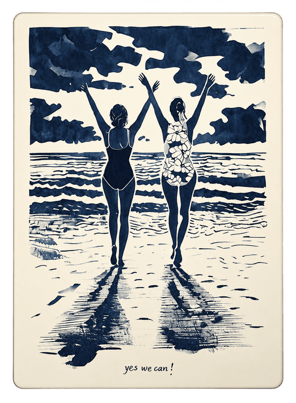 Yes We Can - Swimmers Metal Sign - Distinctly Living