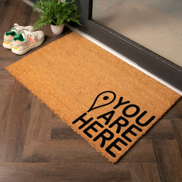 You are Here Doormat - Distinctly Living