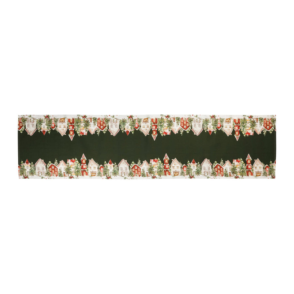 Yuletide Village Christmas Table Runner - Distinctly Living