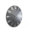 12" Mulberry Wall Clock Graphite Silver - Distinctly Living 