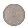14" Tresco Wall Clock Taupe - Distinctly Living