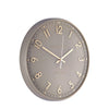 14" Tresco Wall Clock Taupe - Distinctly Living