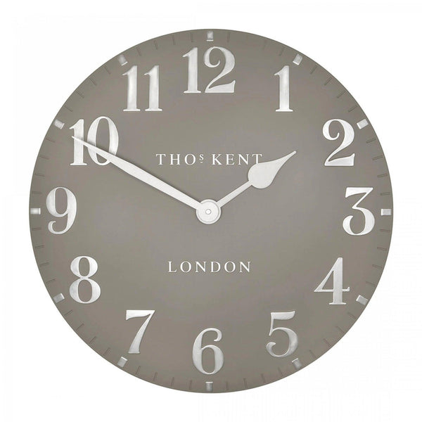 20" Arabic Wall Clock Cool Mink - Distinctly Living