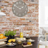 20" Arabic Wall Clock Cool Mink - Distinctly Living