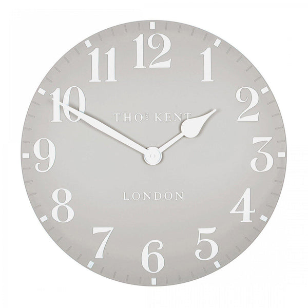 20" Arabic Wall Clock Dove Grey - Distinctly Living