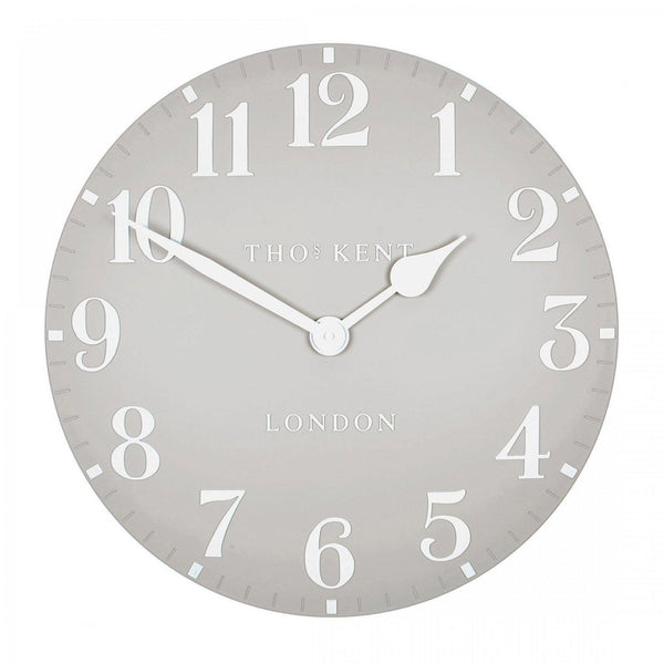 20" Arabic Wall Clock Dove Grey - Distinctly Living