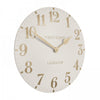 20'' Arabic Wall Clock Oatmeal - Distinctly Living