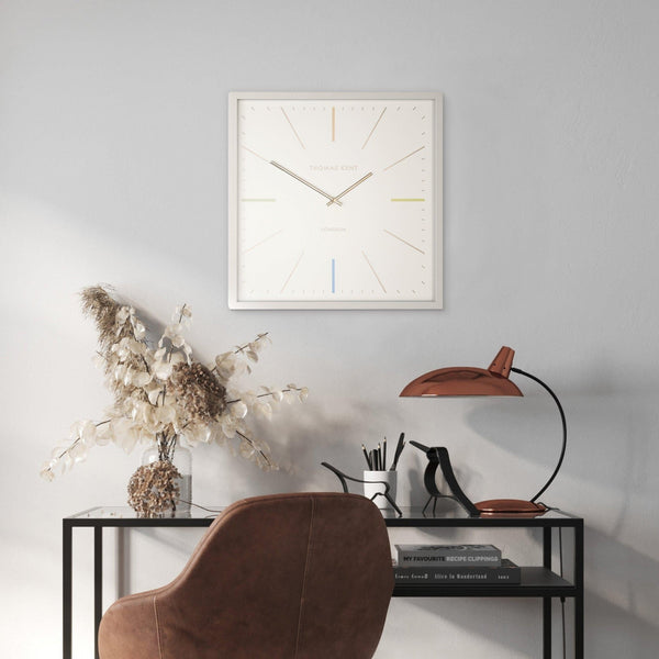 20'' Editor Wall Clock Light Grey - Distinctly Living