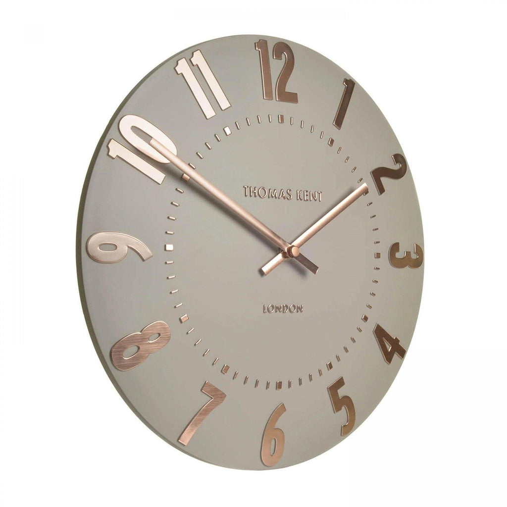 20" Mulberry Wall Clock Rose Gold - Distinctly Living 