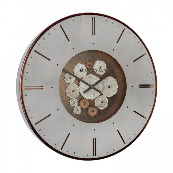 21"" Clocksmith Wall Clock Cog Bronze - Distinctly Living