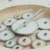 21" Clocksmith Wall Clock Cog Ivory - Distinctly Living