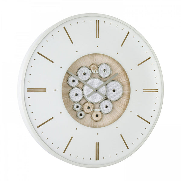 21"" Clocksmith Wall Clock Cog Ivory - Distinctly Living