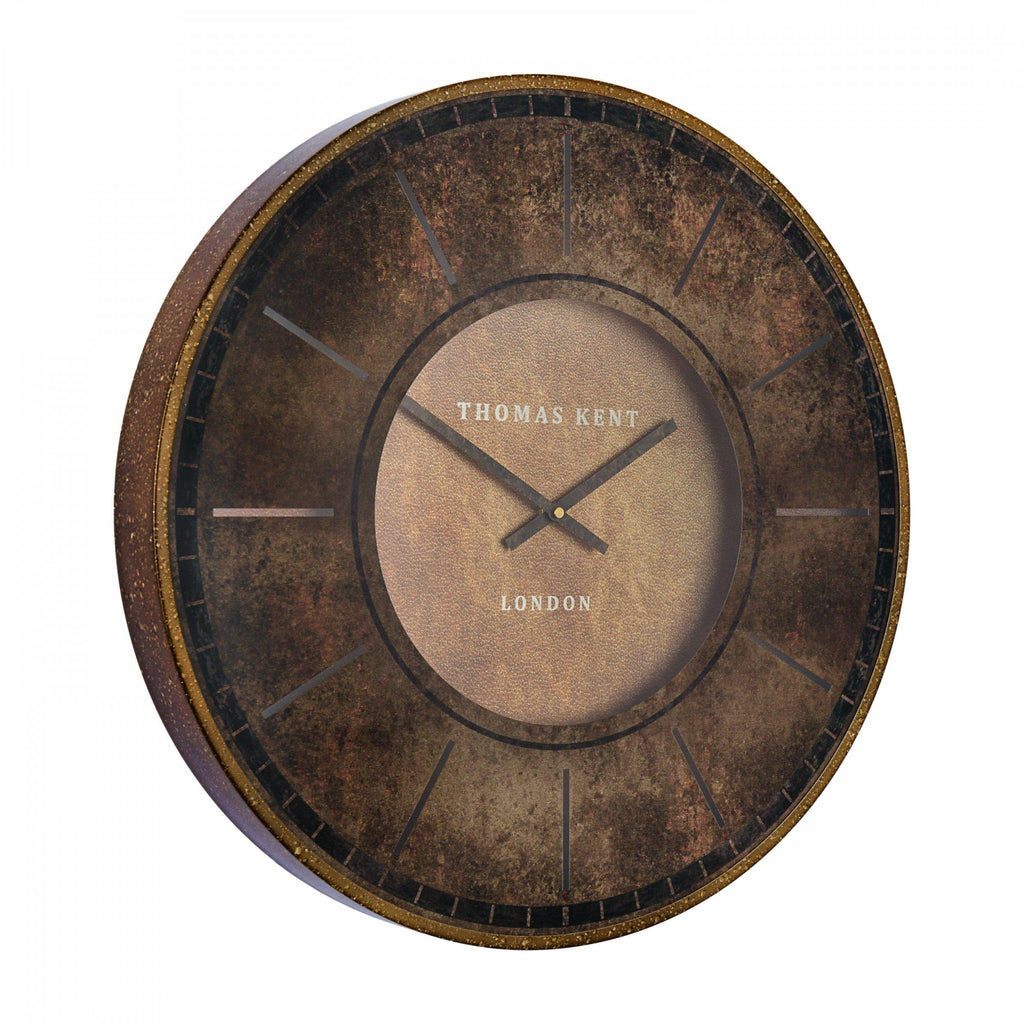 21"" Florentine Wall Clock Leather - Distinctly Living