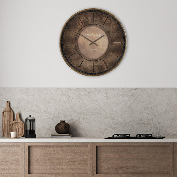 21"" Florentine Wall Clock Leather - Distinctly Living