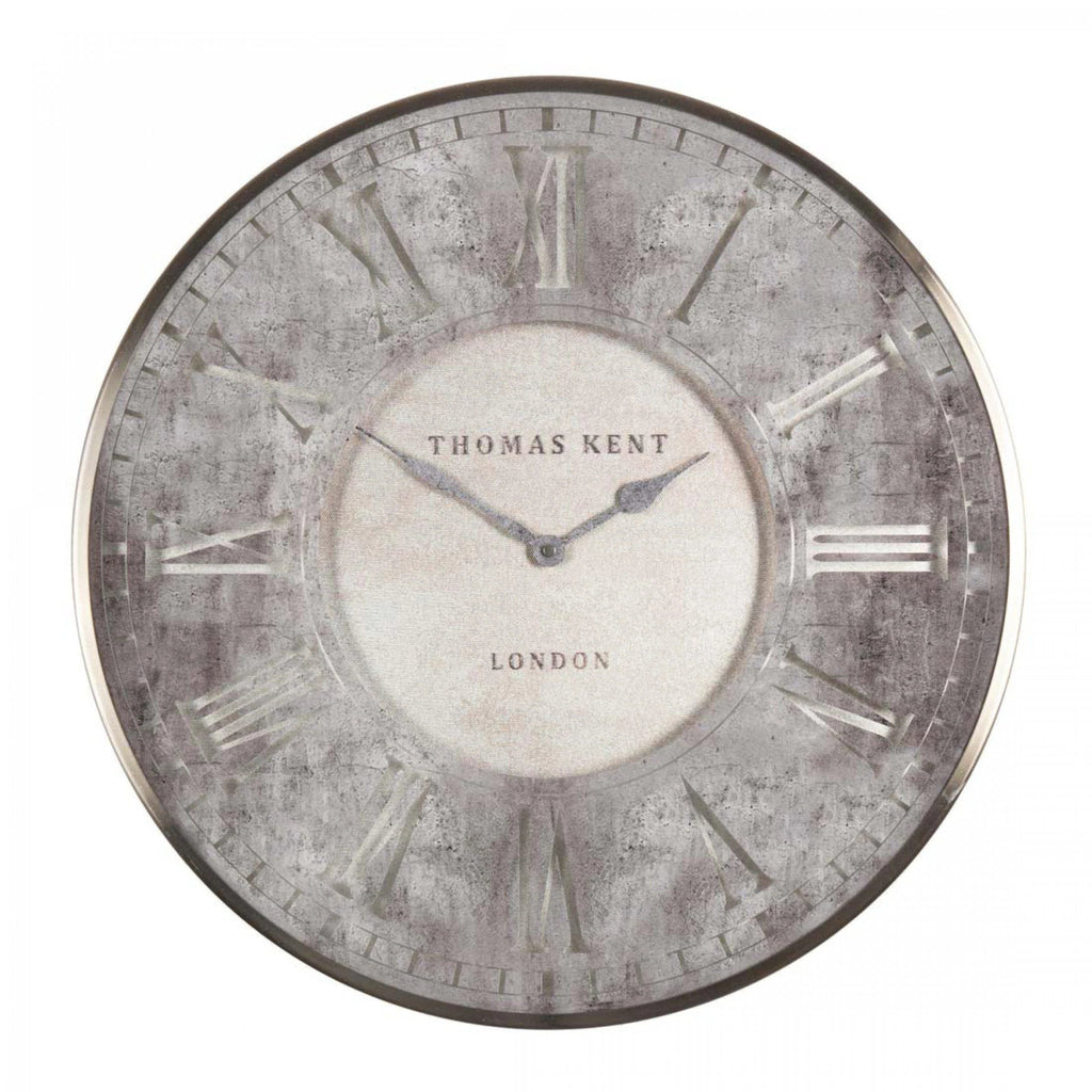 21" Florentine Wall Clock Silvern - Distinctly Living