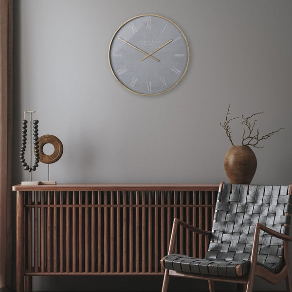 21'' Nordic Wall Clock Cement - Distinctly Living
