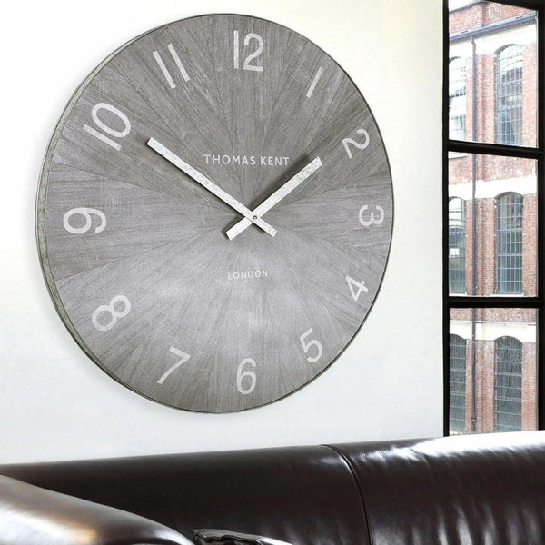 30" Wharf Grand Clock Limestone - Distinctly Living 