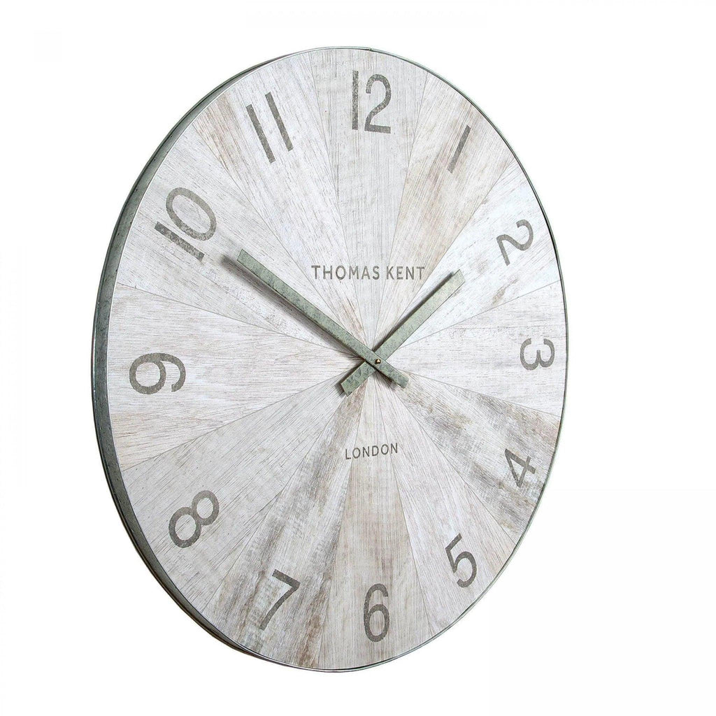 30" Wharf Grand Clock Pickled Oak - Distinctly Living