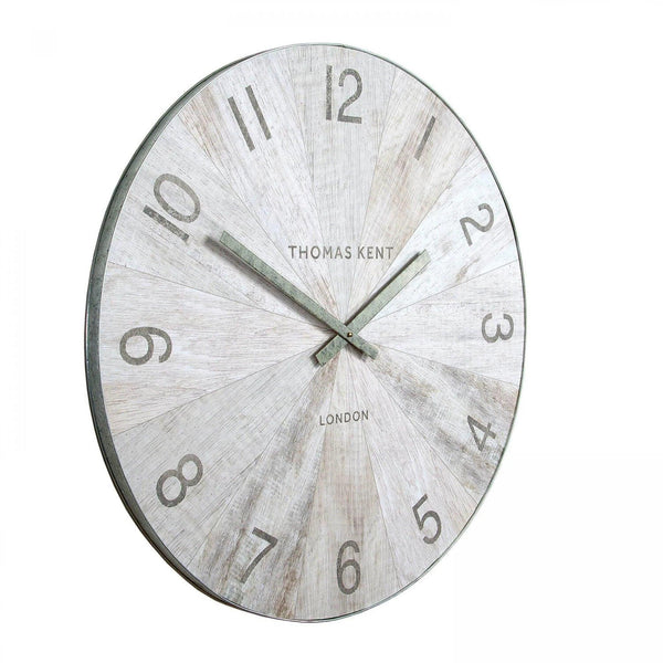30" Wharf Grand Clock Pickled Oak - Distinctly Living