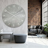 45" Wharf Grand Clock Limestone - Distinctly Living 