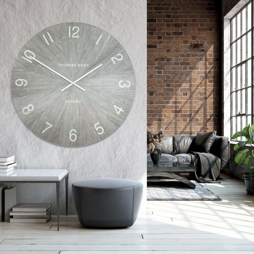 45" Wharf Grand Clock Limestone - Distinctly Living