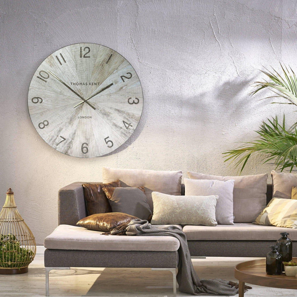 45" Wharf Grand Clock Pickled Oak - Distinctly Living