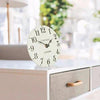 6" Arabic Mantel Clock Limestone - Distinctly Living 