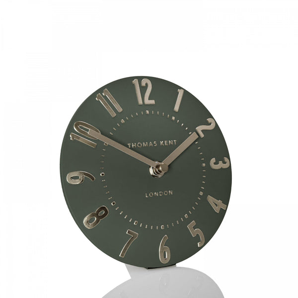 6'' Mulberry Mantel Clock Olive Green - Distinctly Living