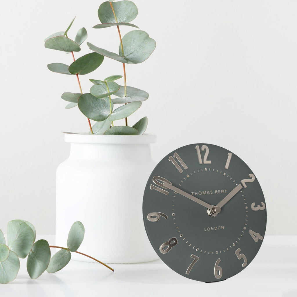6'' Mulberry Mantel Clock Olive Green - Distinctly Living