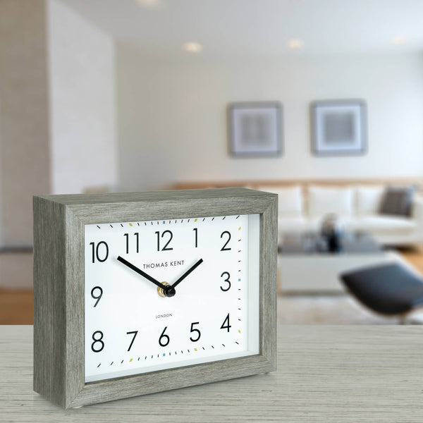 7"" Smithfield Mantel Clock Limestone - Distinctly Living
