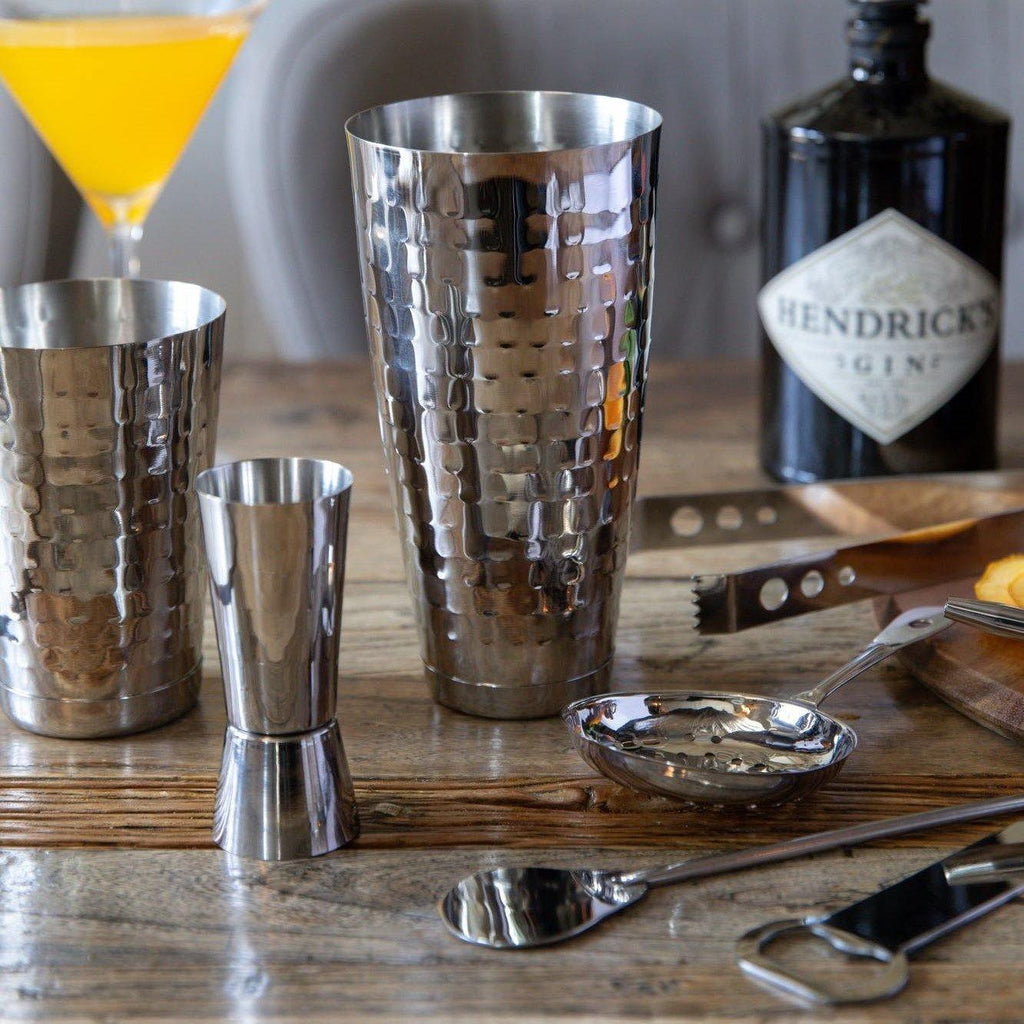 8 -Piece Cocktail Making Set with Hammered Finish - Distinctly Living