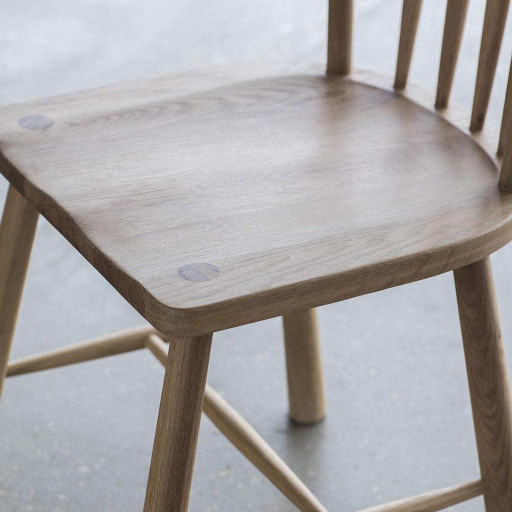 A Pair of Balham Chairs - Oak or Black - Distinctly Living 