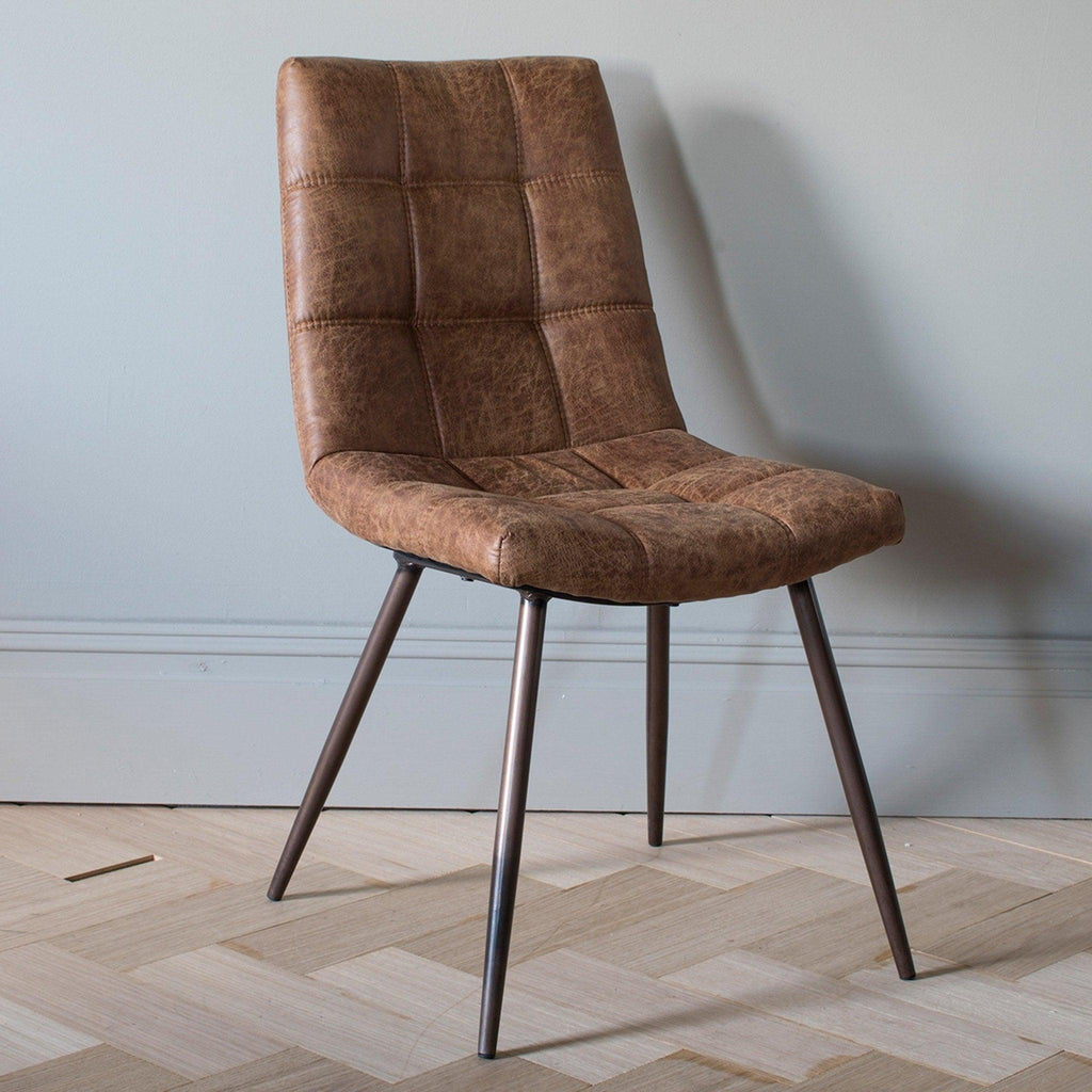 A Pair of Derwent Chairs - Grey or Brown - Distinctly Living