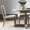 A Pair of Edinburgh Dining Chairs - Linen Coloured - Distinctly Living 