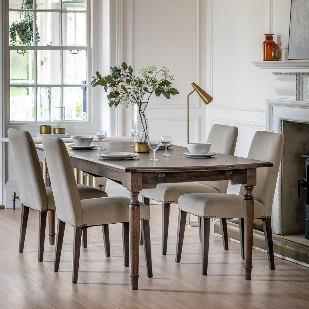 A Pair of Highgate Dining Chairs - Linen - Distinctly Living 