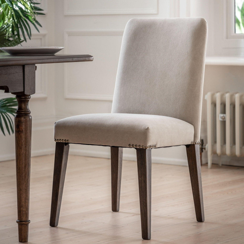 A Pair of Highgate Dining Chairs Linen