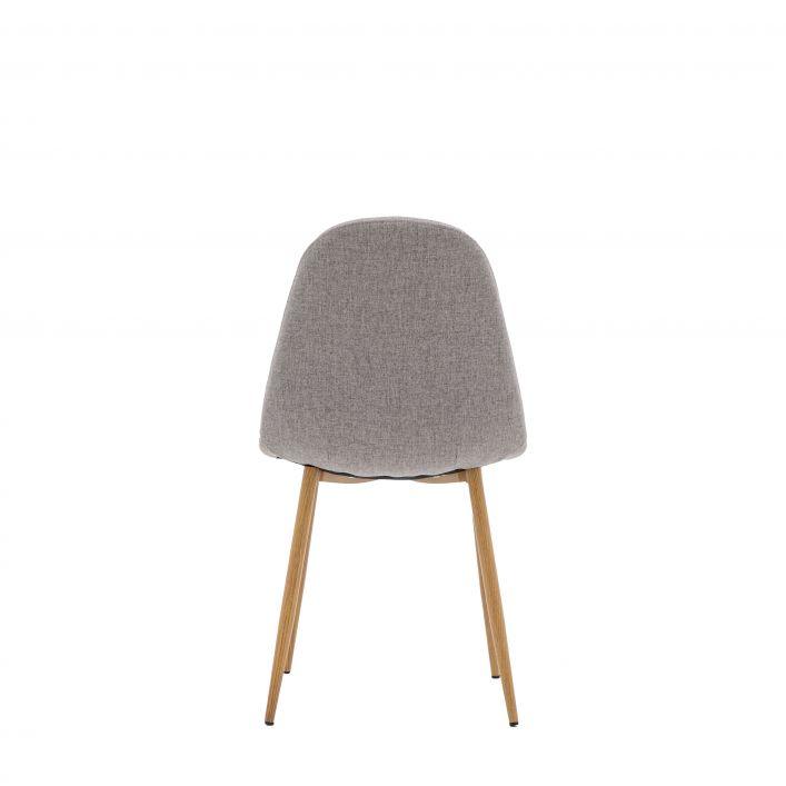 A Pair of Minack Chairs - Light Grey/Oak - Distinctly Living 