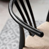 A Pair of Morris Woven Dining Chairs - Black - Distinctly Living