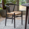 A Pair of Morris Woven Dining Chairs - Black - Distinctly Living
