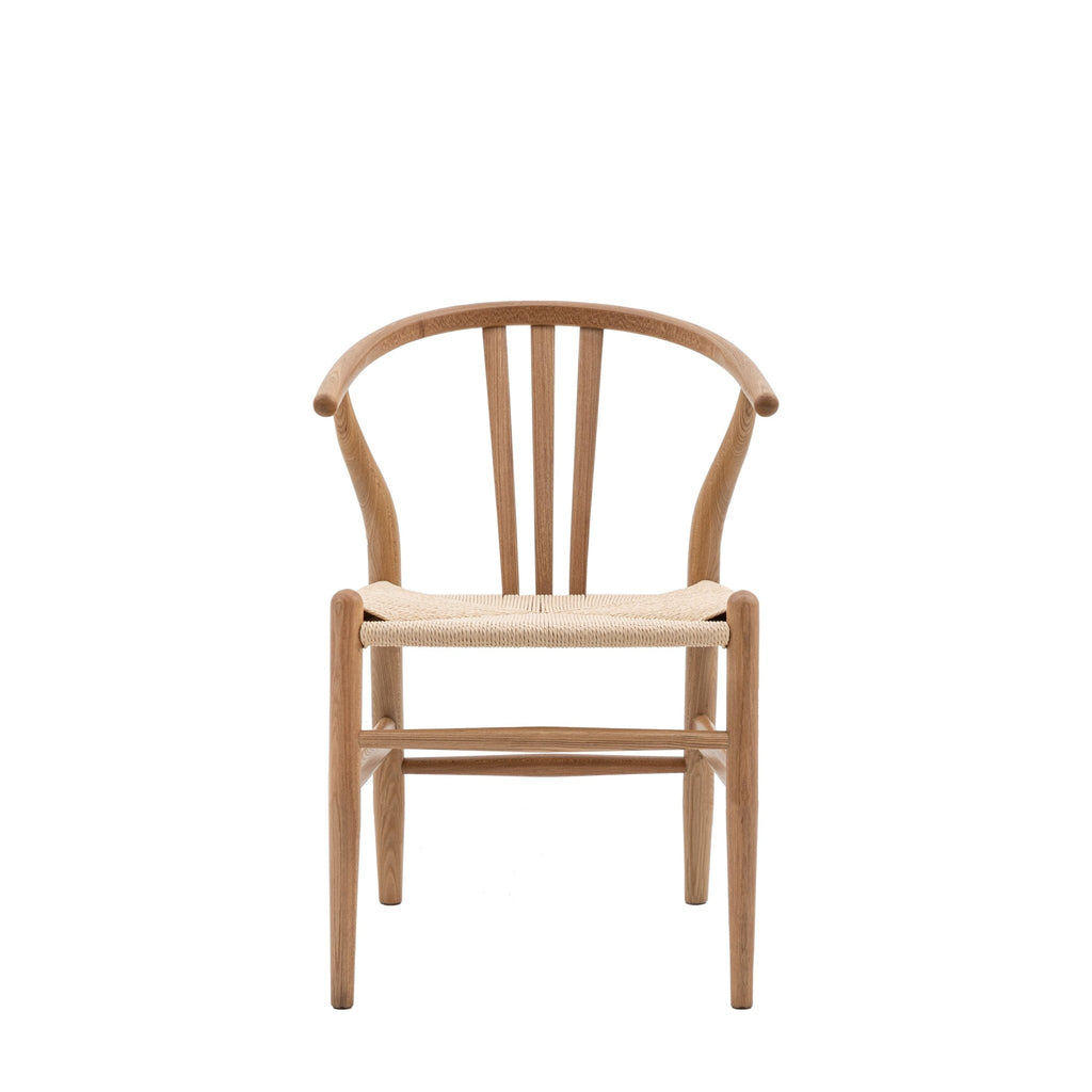 A Pair of Morris Woven Dining Chairs - Natural - Distinctly Living