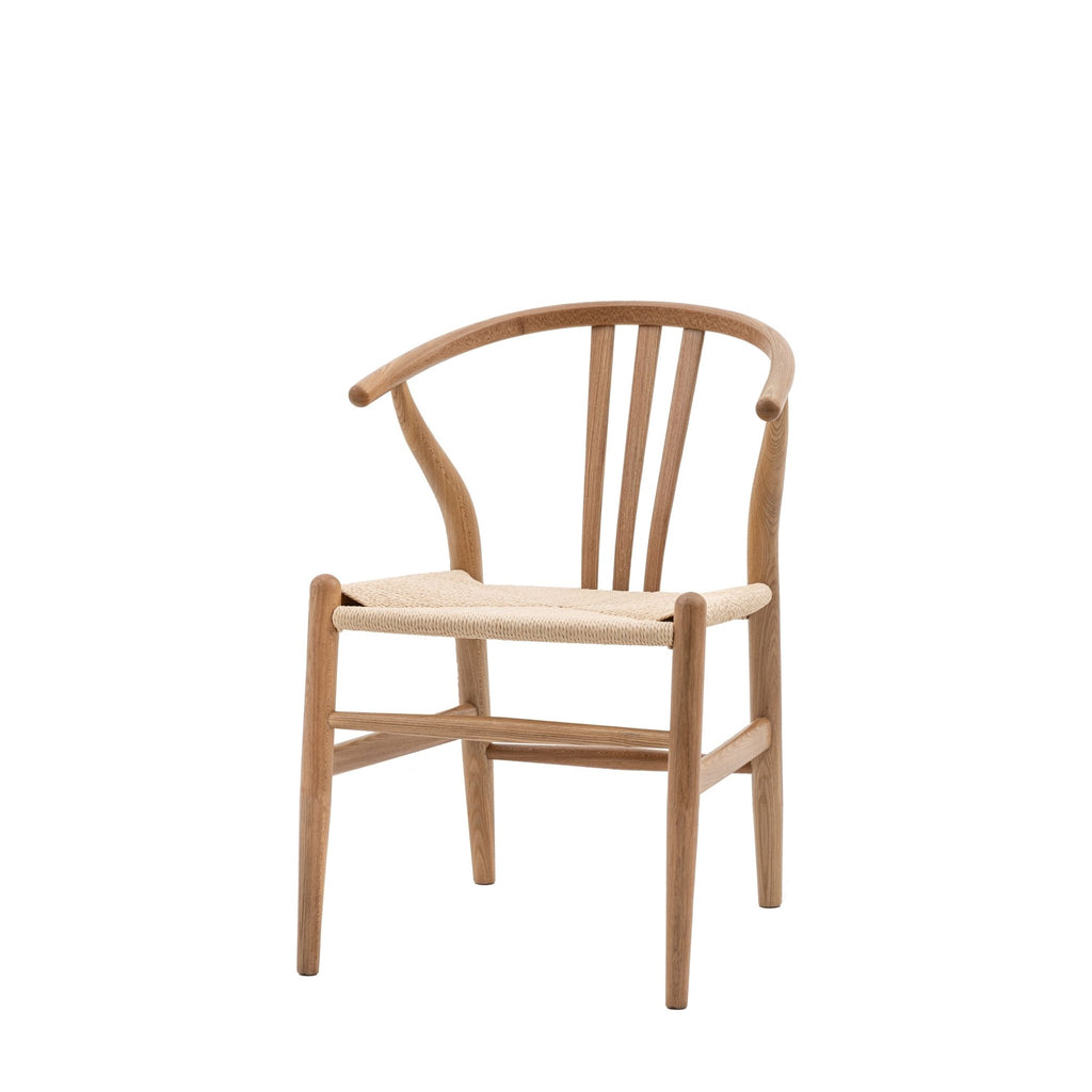 A Pair of Morris Woven Dining Chairs - Natural - Distinctly Living