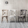 A Set of Two Paris Bistro Chairs - Beach White, Slate or Natural - Distinctly Living 