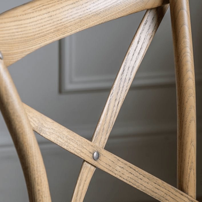A Set of Two Paris Bistro Chairs - Natural - Distinctly Living