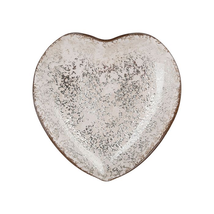 Antique Silvered Heart Bowl - Distinctly Living