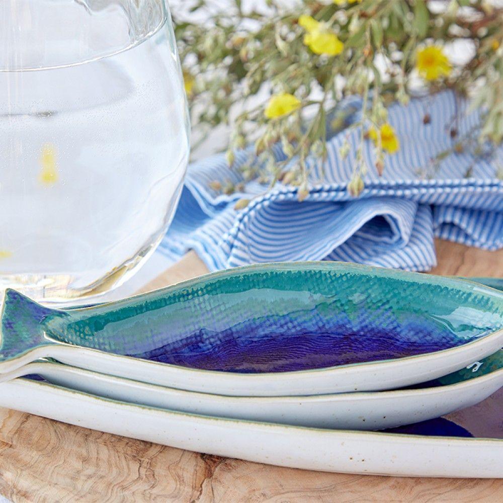Atlantic Fish Nibble Bowl - Long - Distinctly Living