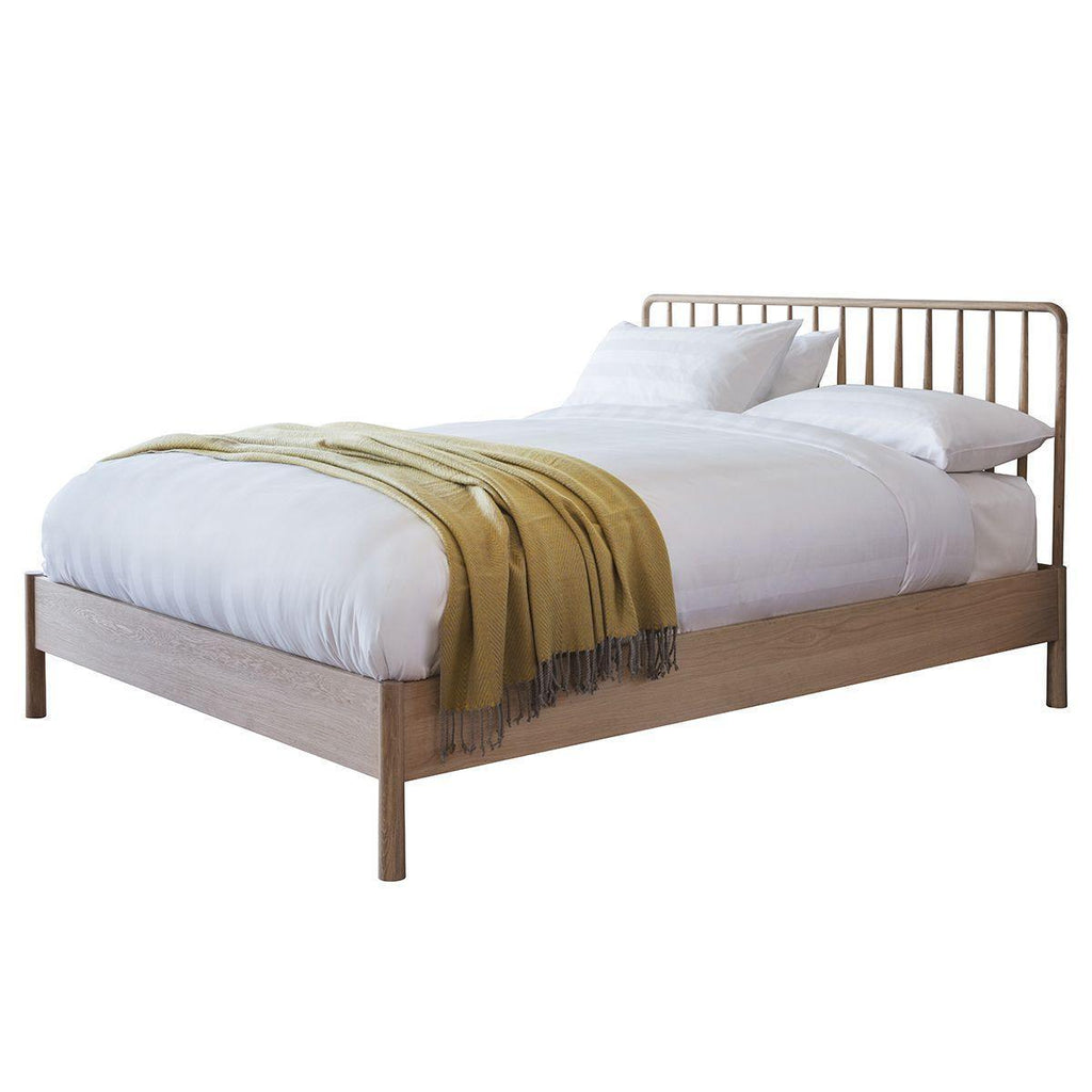 Balham Double or King Sized Bed - Oak or Black - Distinctly Living 